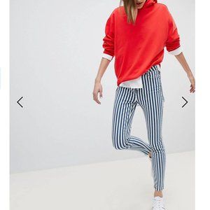 Stradivarius Stripe Skinny Jean
